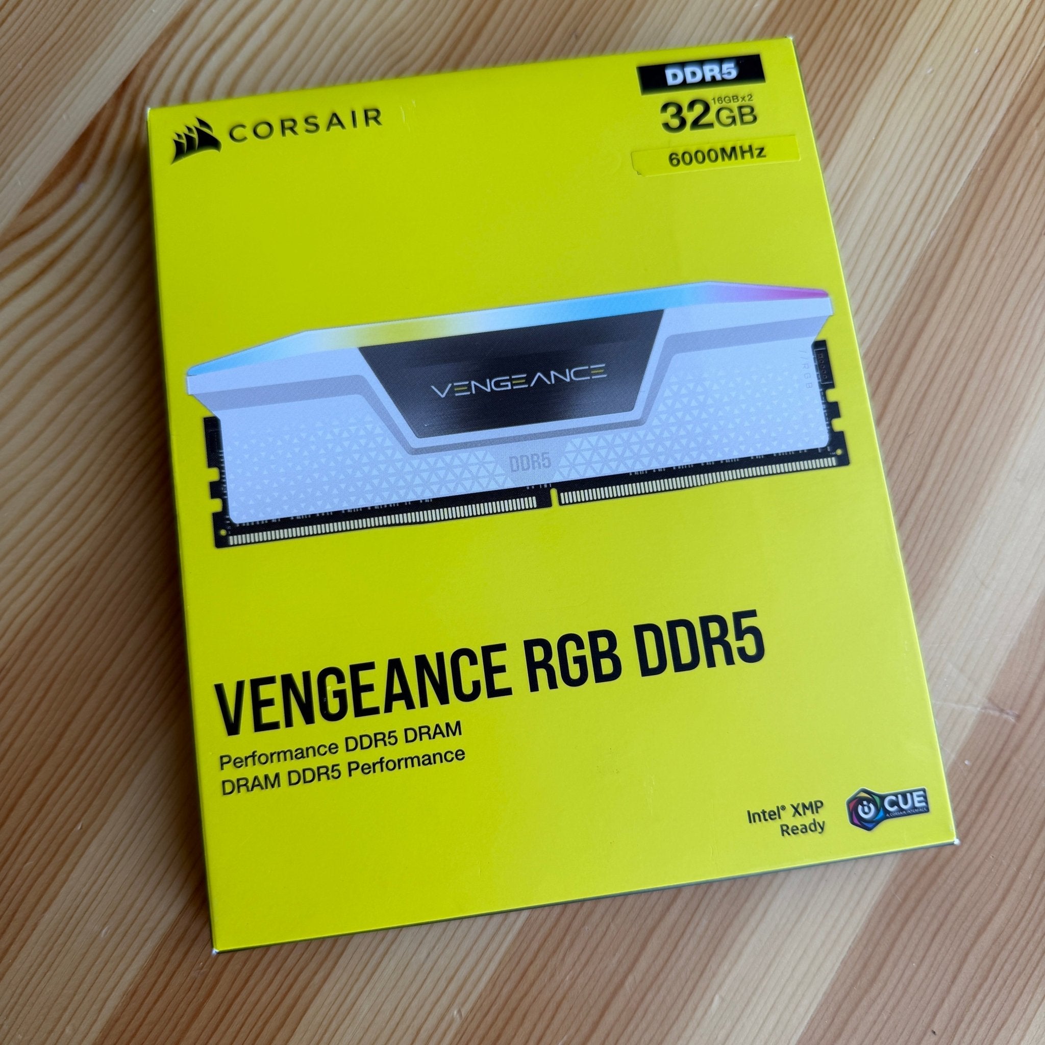 Corsair VENGEANCE® RGB 32GB (2x16GB) DDR5 DRAM 6000MT/s CL36 Memory Kit — White - Skyforge PC